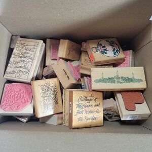 Christmas Holiday Rubber Stamps Lot 4 lb Stampin Up Hero Arts